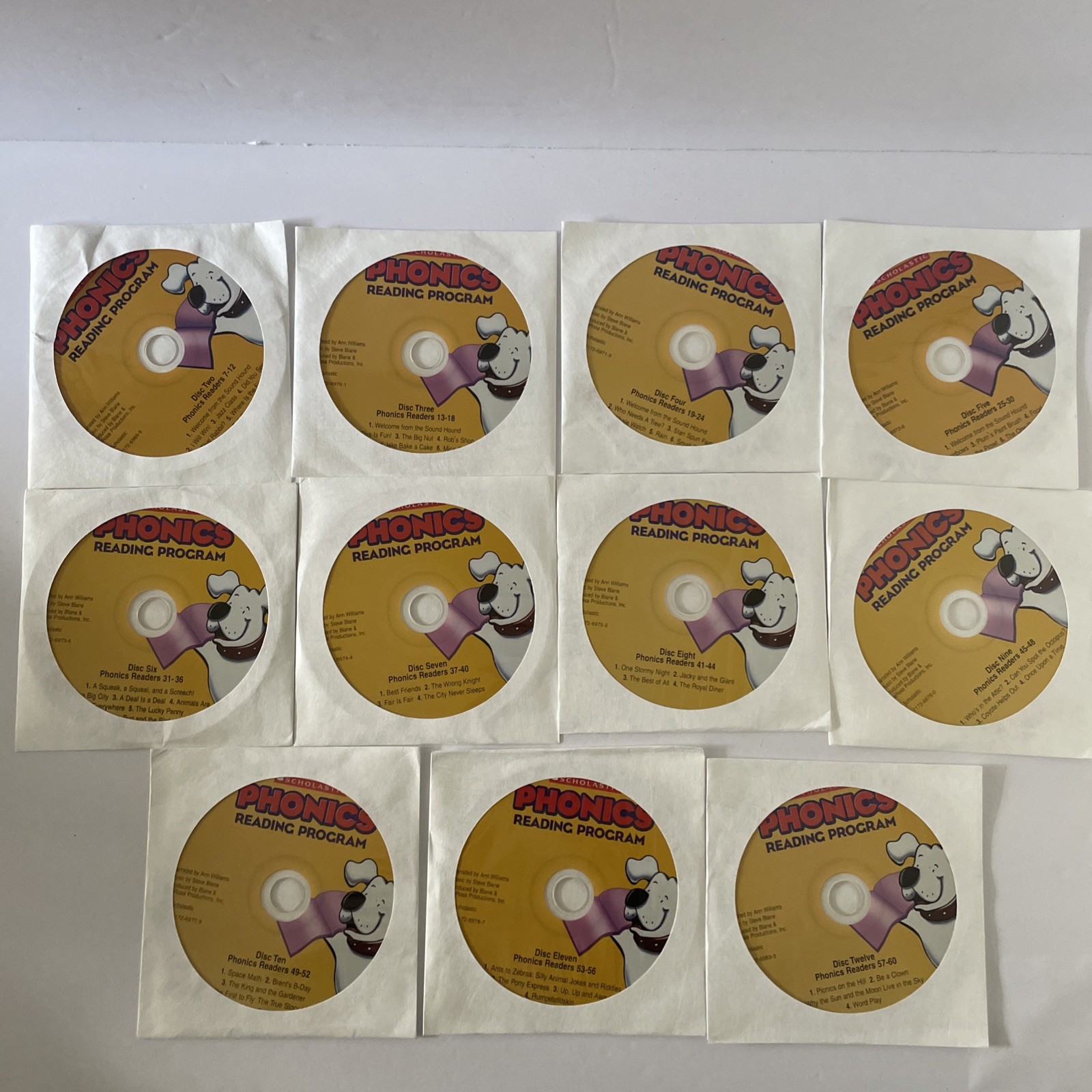 Scholastic At-Home Phonics Reading Program Lot of 11 CDs
