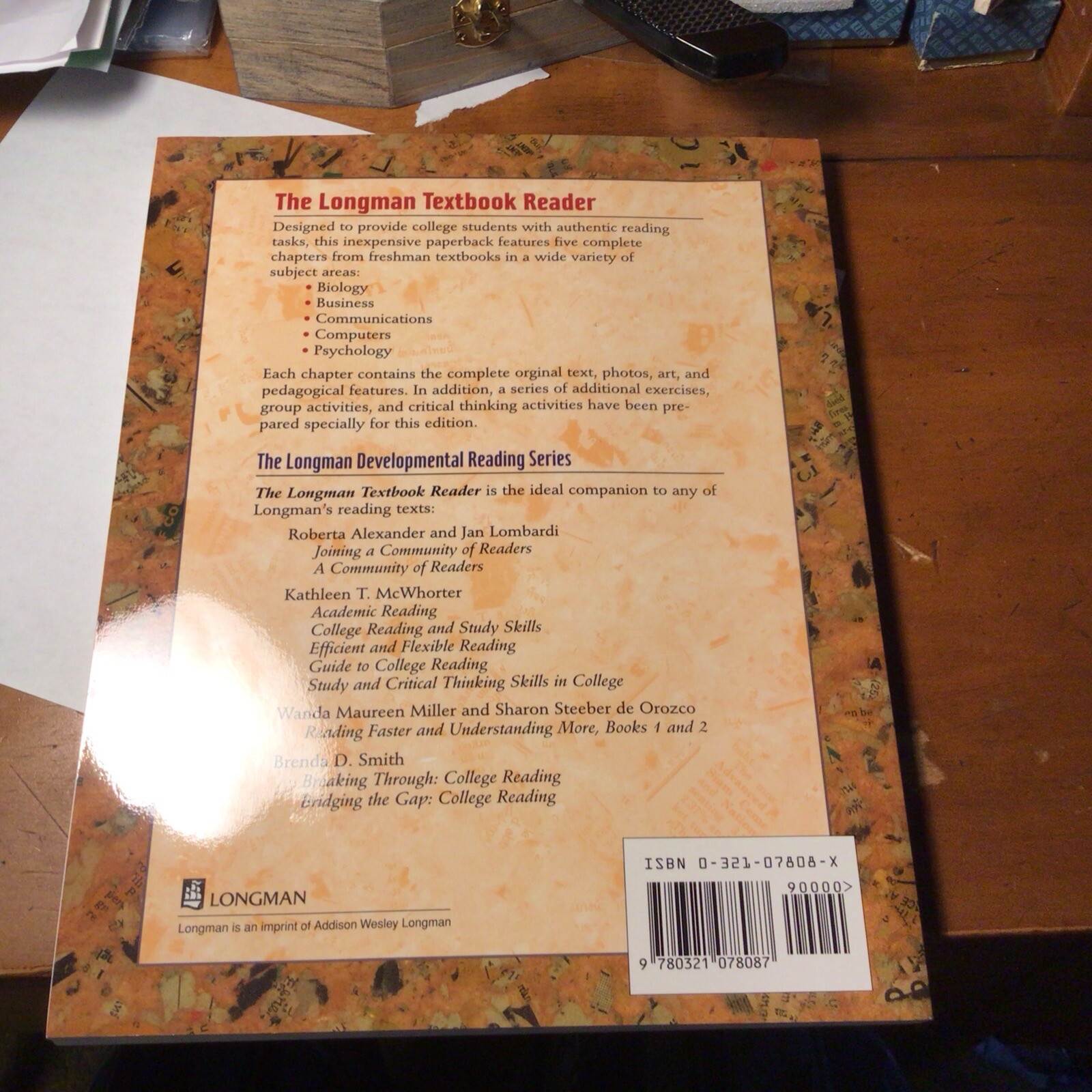 The Longman Textbook Reader by Pearson Education Staff and Palmira Longman (1998