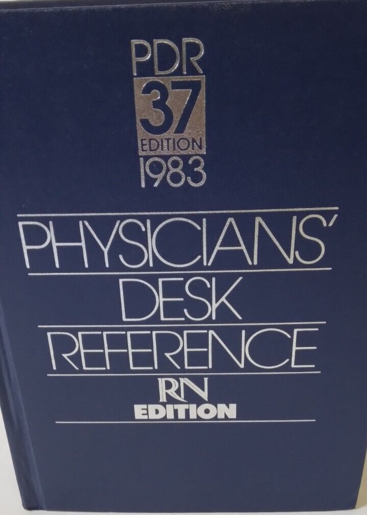Physicians Desk Reference RN Edition 1983 PDR 37 Book