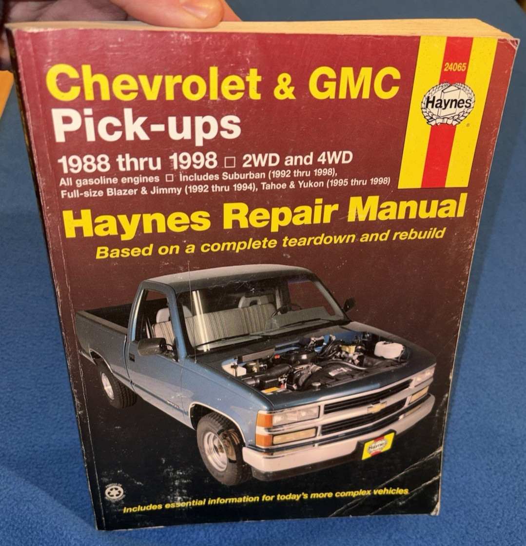 Haynes Publications 24065 Repair Manual Chevrolet & GMC Pick-ups 1988-1998
