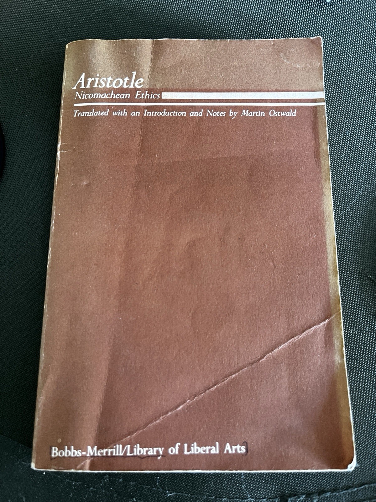 1962 ARISTOTLE Nicomachean Ethics Vintage PB Philosophy Classic Rare Book