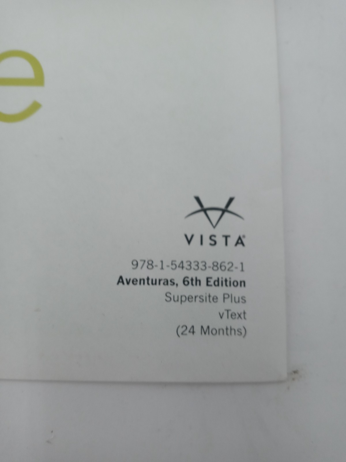 Aventuras 6th Edition Supersite Plus vText (24 months) Access Code 9781543338621