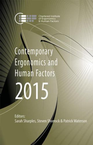 Contemporary Ergonomics and Human Factors 2015, Paperback by Sharples, Sarah …