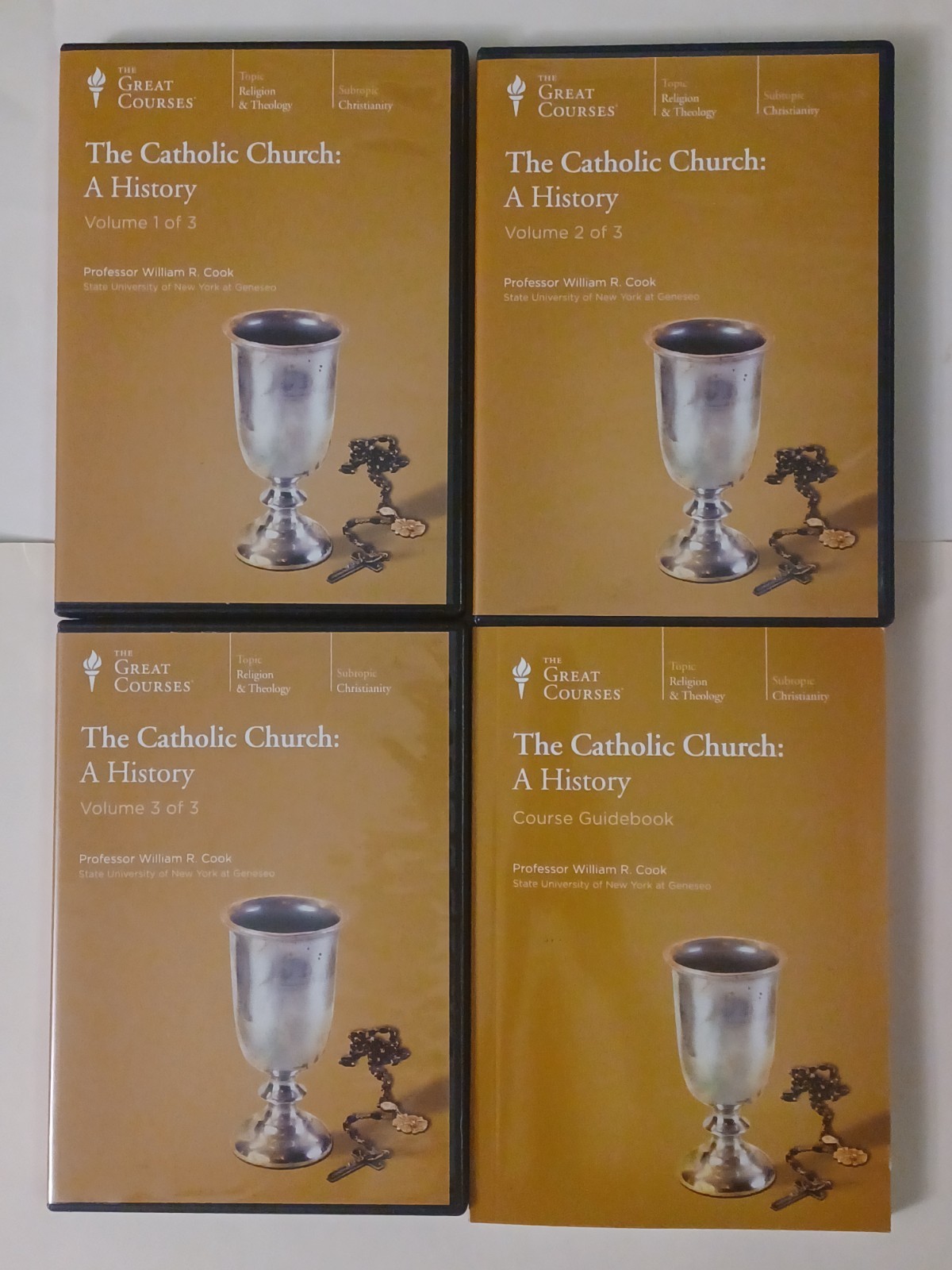 Great Courses – The Catholic Church: A History – 3 Volumes – 18 CDs + Book