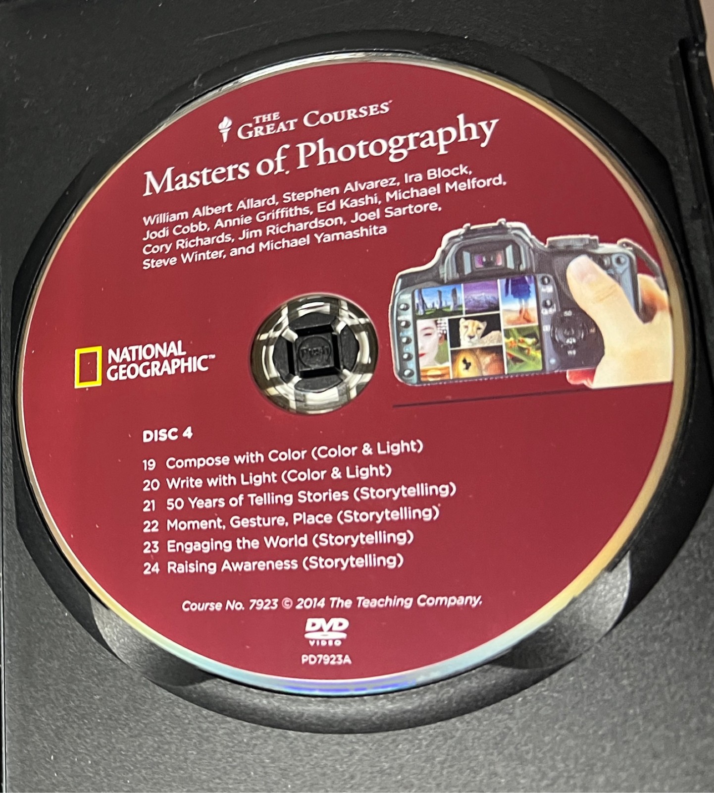 The Great Courses Masters of Photography National Geographic 4-DVD Set Complete