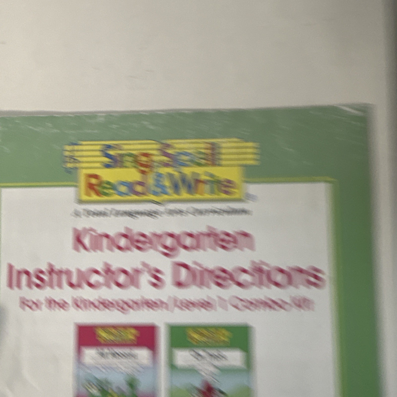 Sing Spell Read & Write Kindergarten, Directions, Workbooks, Readers K1-K6
