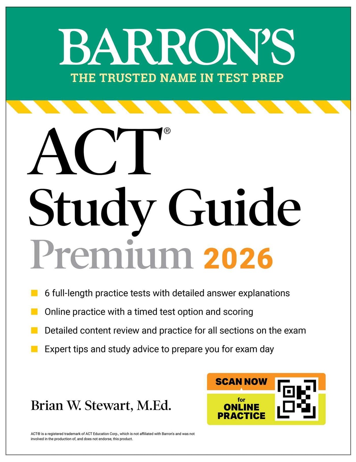 ACT Study Guide Premium, 2026: 6 Practice Tests + Comprehensive Review +…