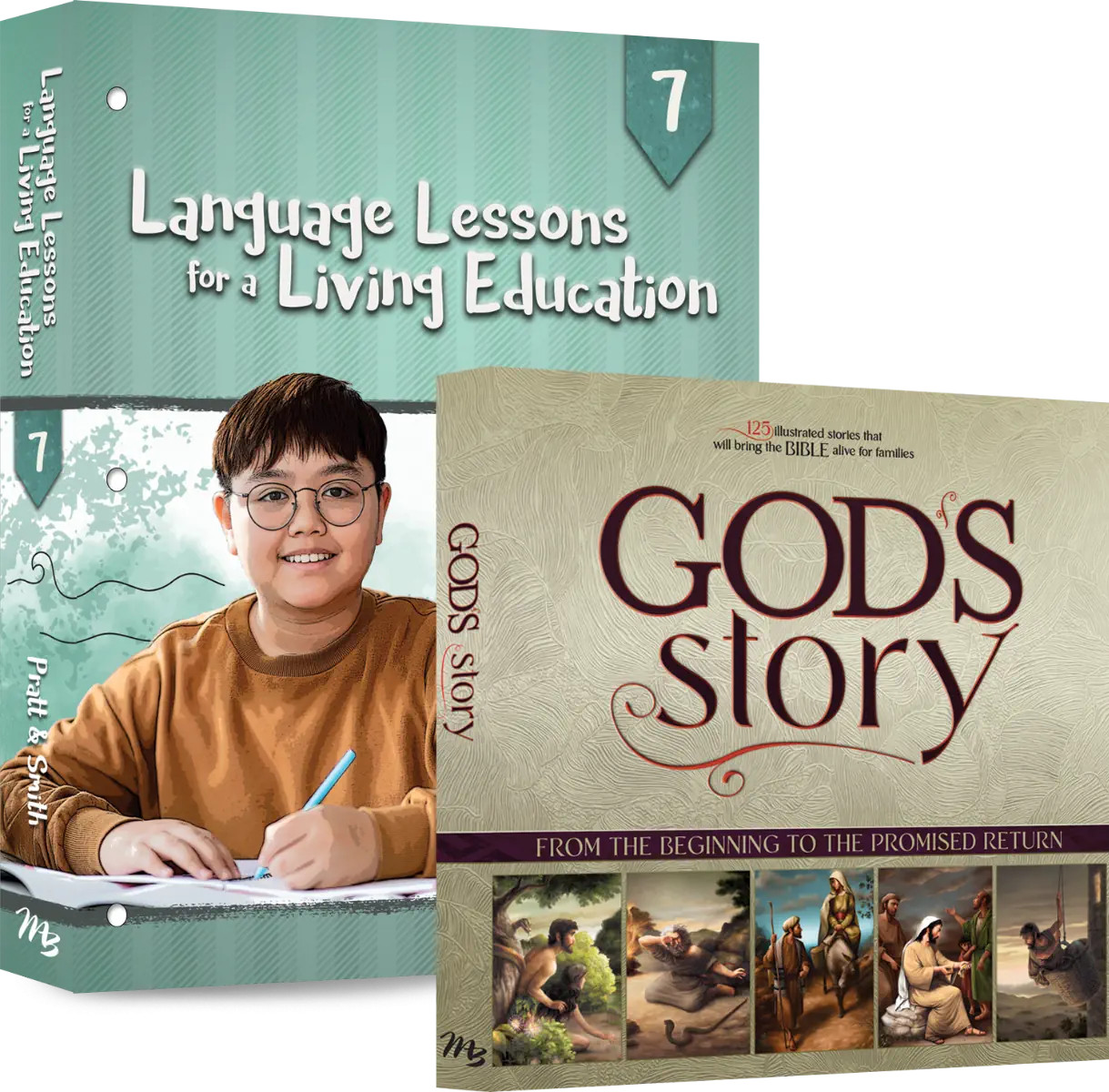 New Master Books LANGUAGE LESSONS FOR A LIVING EDUCATION Level 7 SET Gods Story