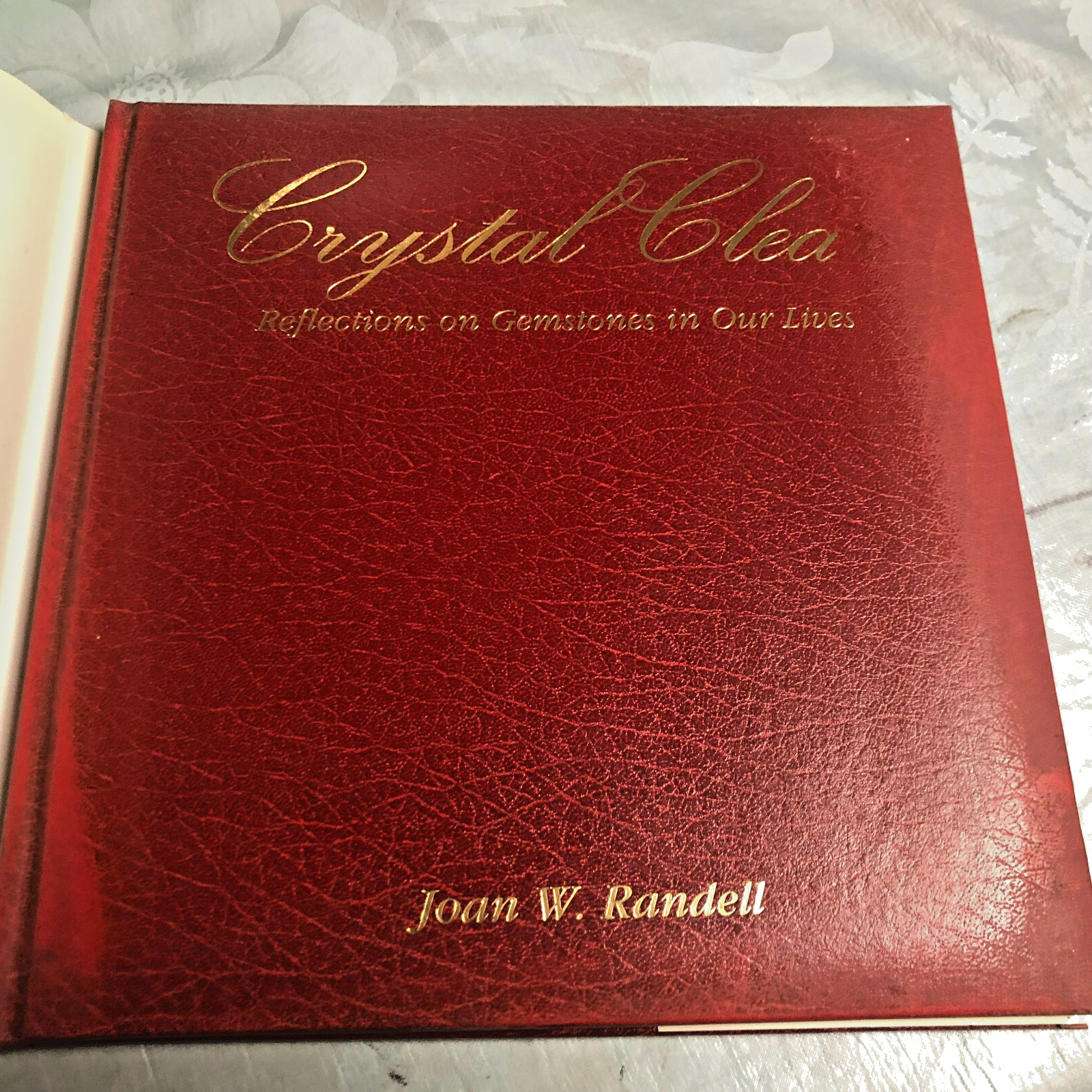 RARE SIGNED 1ST EDITION! Crystal Clear by Joan Randell (1995, Hardcover) FINE DJ