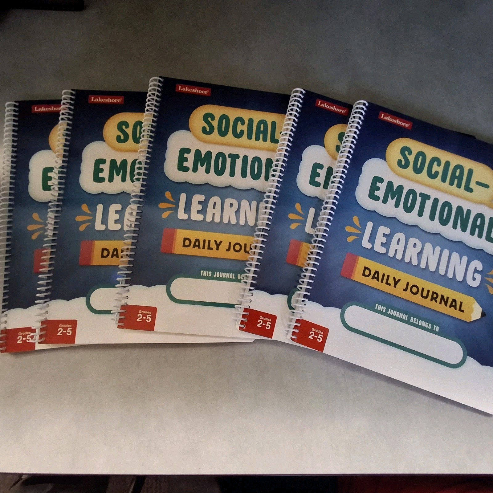 Lakeshore Social-Emotional Learning Daily Journal EE840 Grades 2-5 5-pack