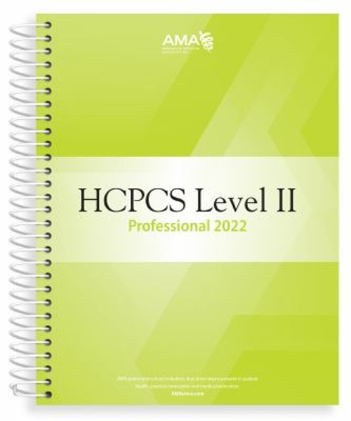 HCPCS 2022 Level II Professional Edition Spiral American Medical