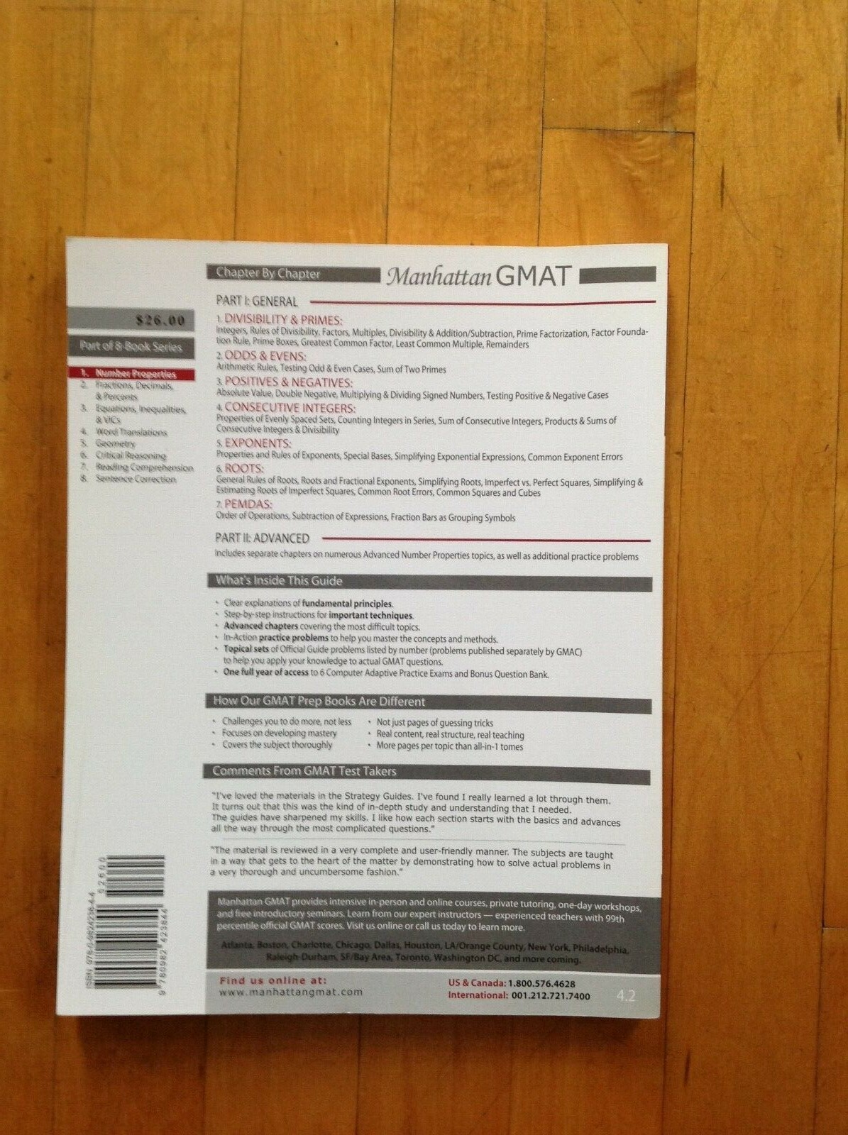 Number Properties GMAT Strategy Guide 1, 4th Edition
