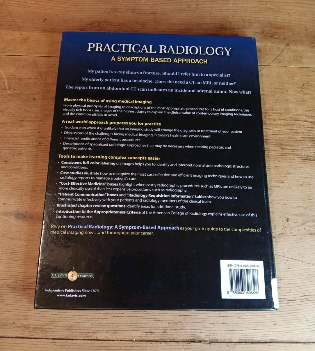 Practical Radiology A Symptom Based Approach Hardcover Text 2013 Weber F A Davis