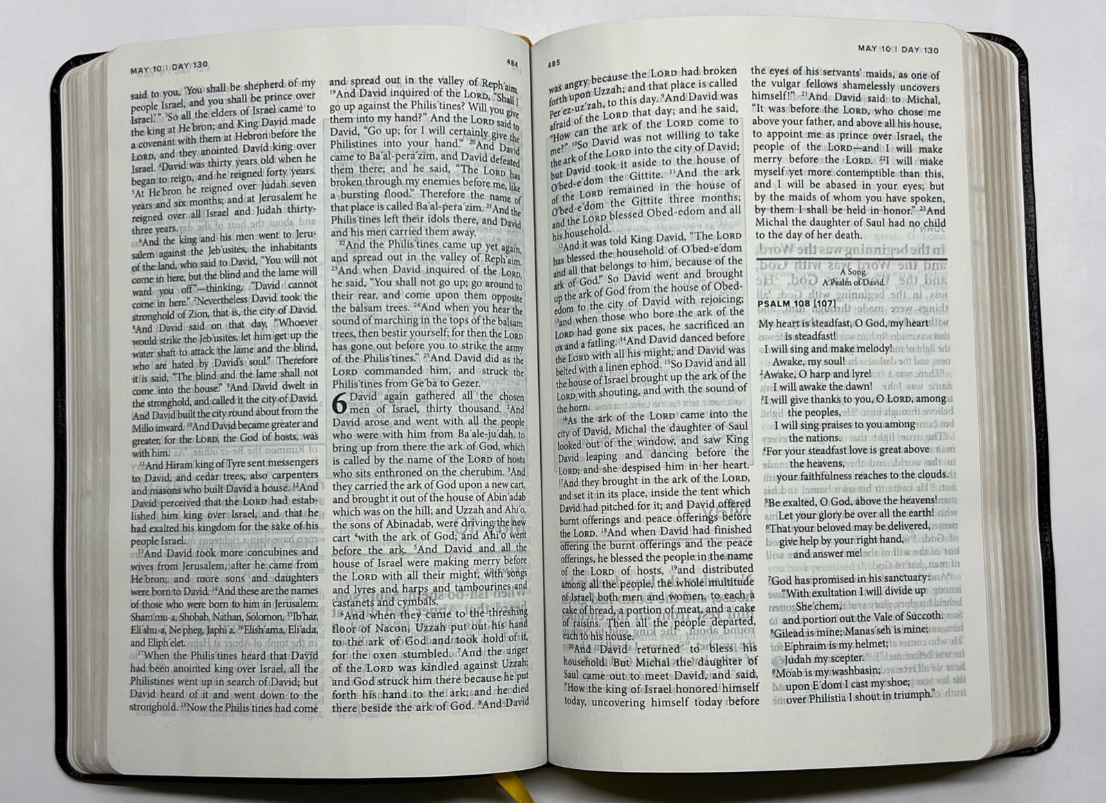Bible in a Year: Leather Bound by Augustine Institute Revised Standard Version