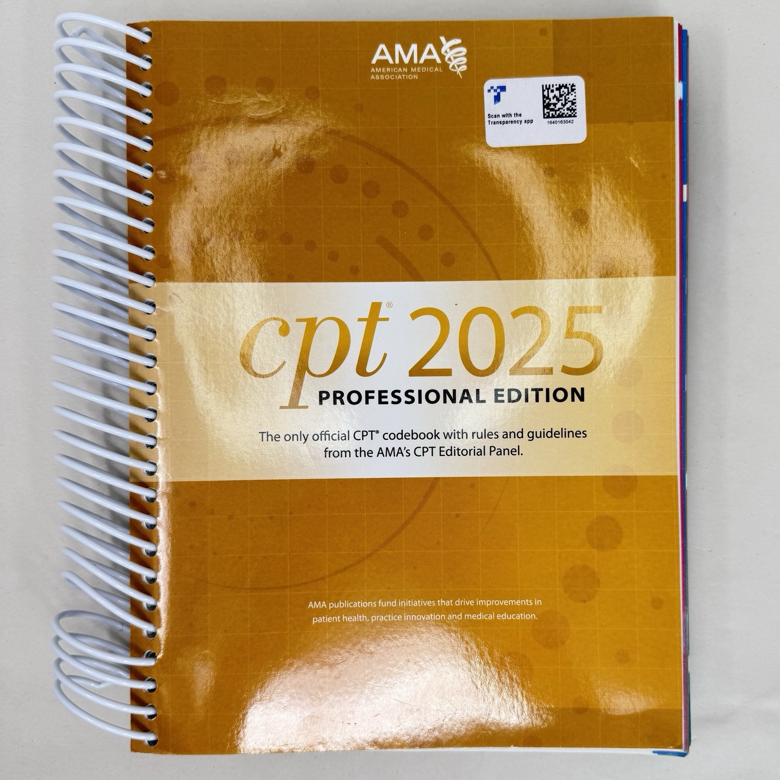 CPT Professional 2025 by American Medical Association (2024, Spiral)