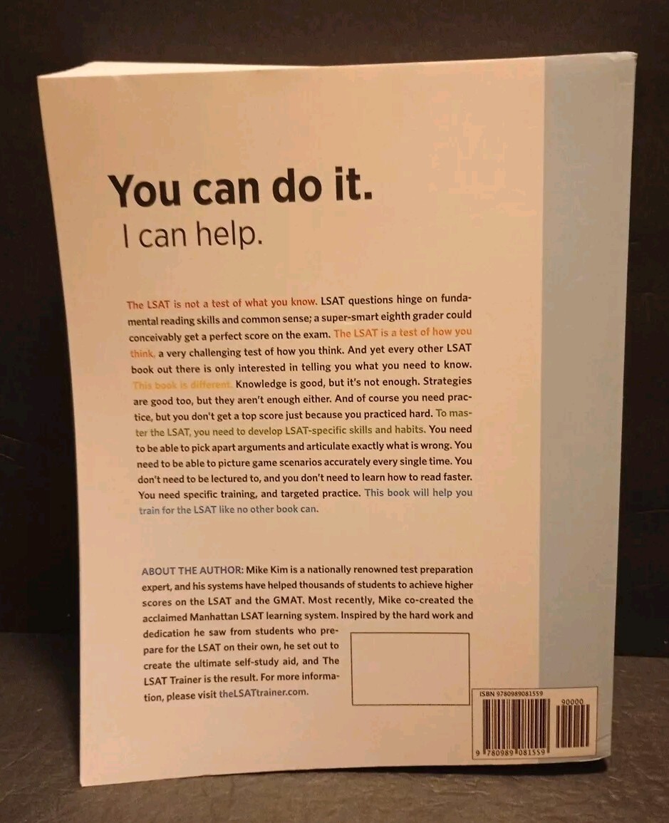 LSAT Trainer : A Remarkable Self-Study Guide for the Self-Driven Student.