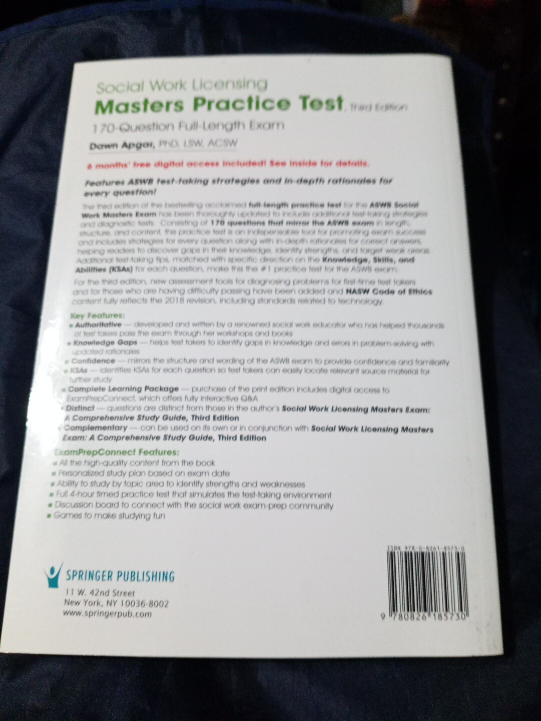 Social Work Licensing Masters Practice Test Third Edition Paperback Dawn Apgar