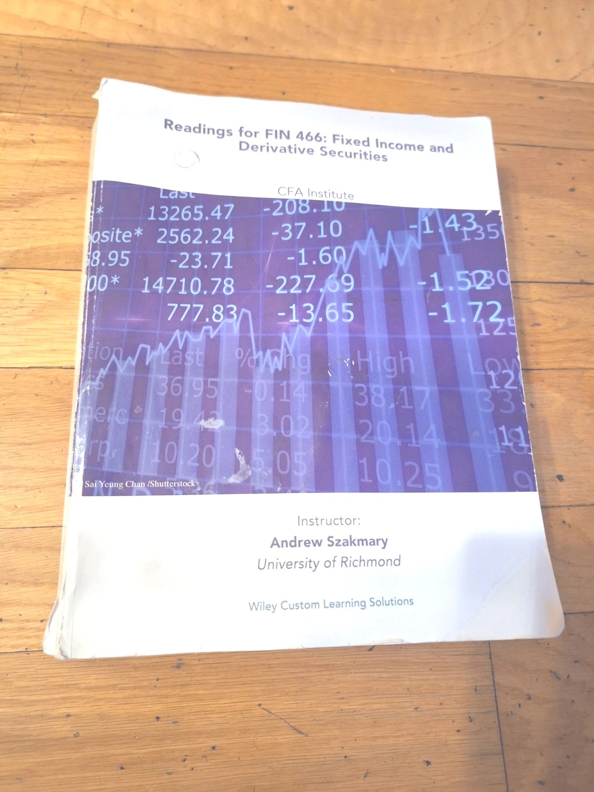 Readings For FIN 466: Fixed Income And Derivative Securities Wiley CFA Institute