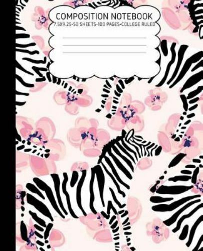 College Ruled Composition Not: Zebra Cute Composition Not College Rule 7.5 X …