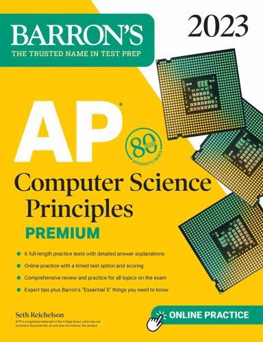 AP Computer Science Principles Premium, 2023: 6 Practice Tests Comprehe – GOOD