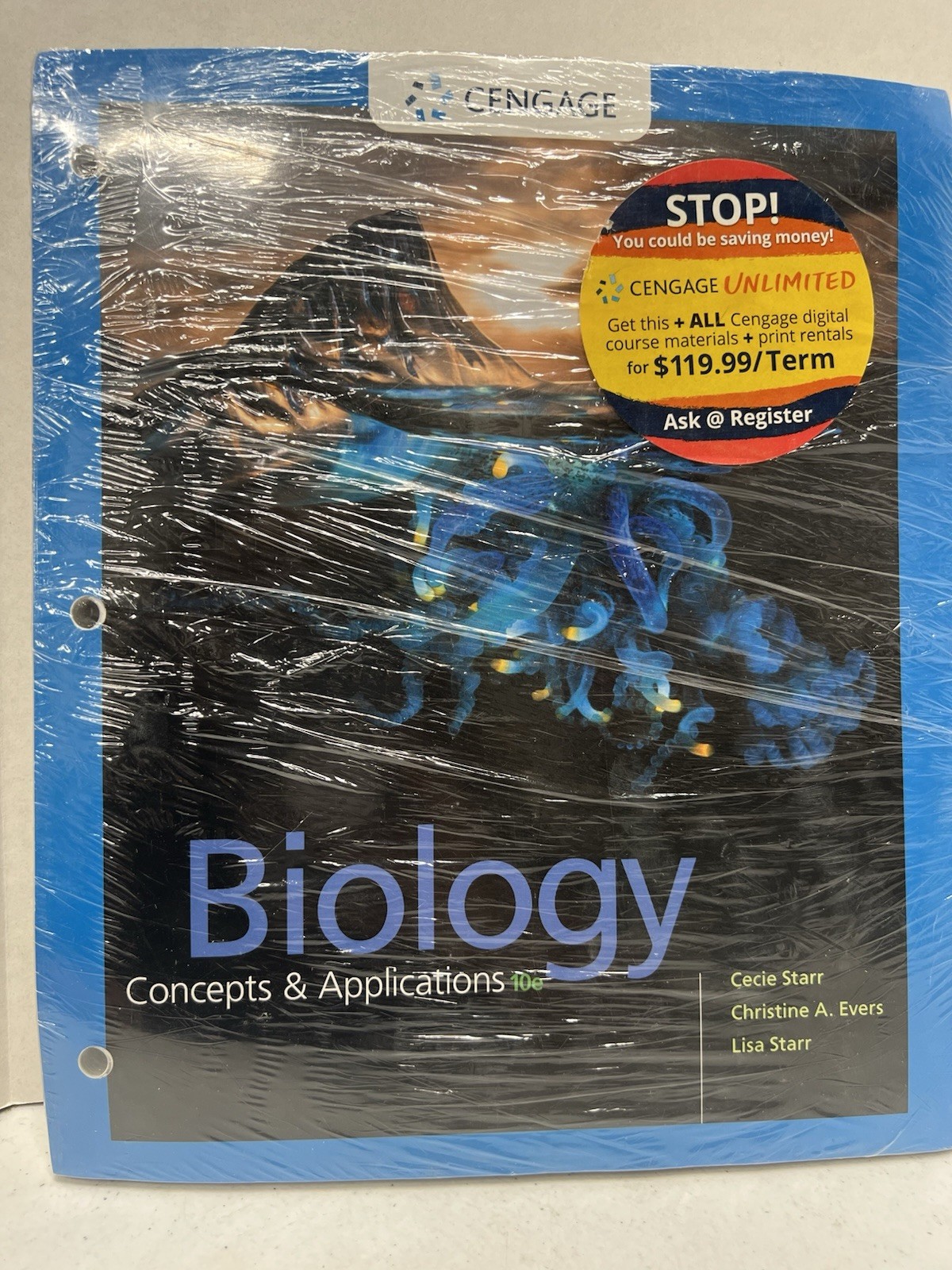 Biology Concepts & Applications 10e by Cecie Star SEALED looseleaf MindTap code