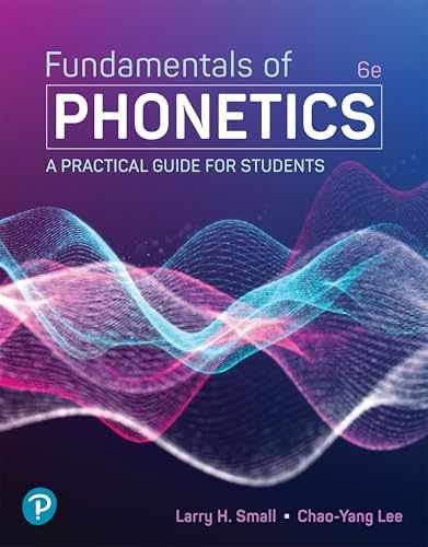Fundamentals of Phonetics: A – Paperback, by Small Larry; Lee – Acceptable p