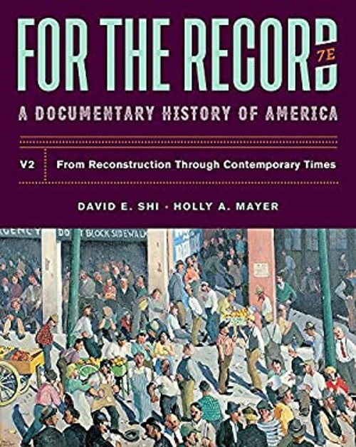 For the Record : A Documentary History Paperback David E. Shi