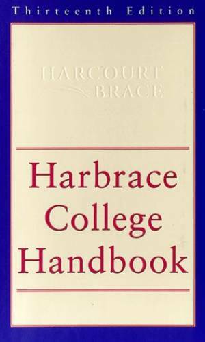 HARBRACE COLLEGE HANDBOOK,13E(NEW ORG) (13th ed) – Hardcover By HODGES – GOOD