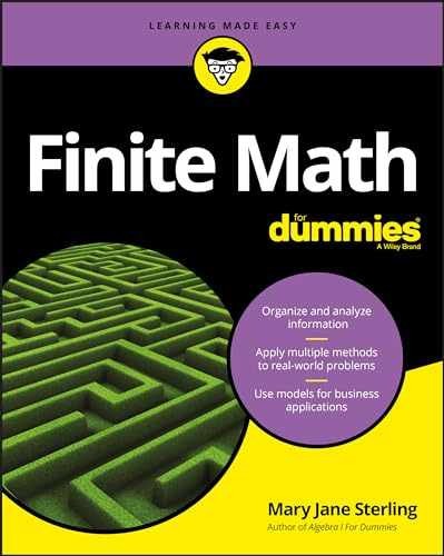 Finite Math For Dummies – Paperback, by Sterling Mary Jane – Very Good