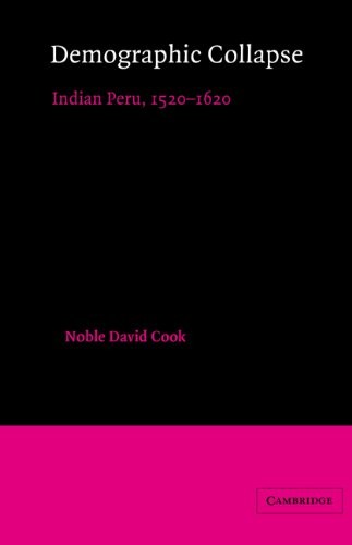 DEMOGRAPHIC COLLAPSE: INDIAN PERU, 1520-1620 (CAMBRIDGE By Noble David Cook *VG*