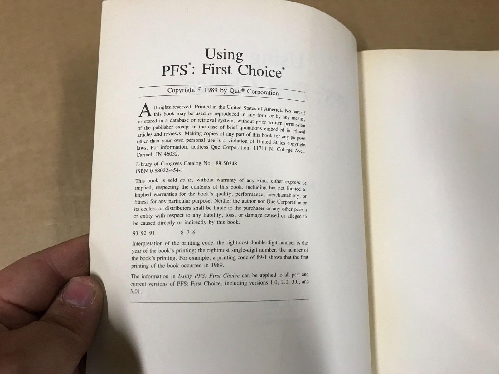Vintage 1989 Using PFS: First Choice – Paperback Textbook – Katherine Murray