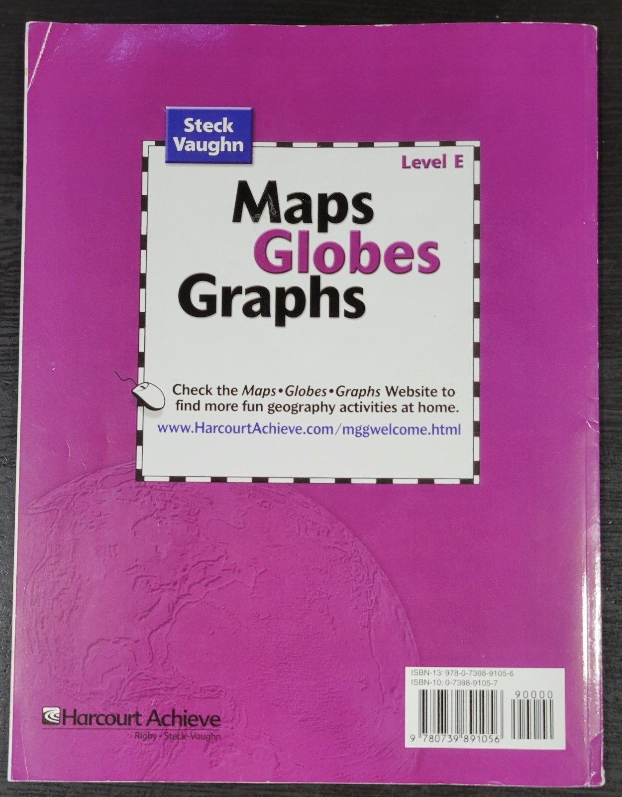 Steck Vaughn Maps Globes Graphs Level E Teacher’s & Student Editions Harcourt