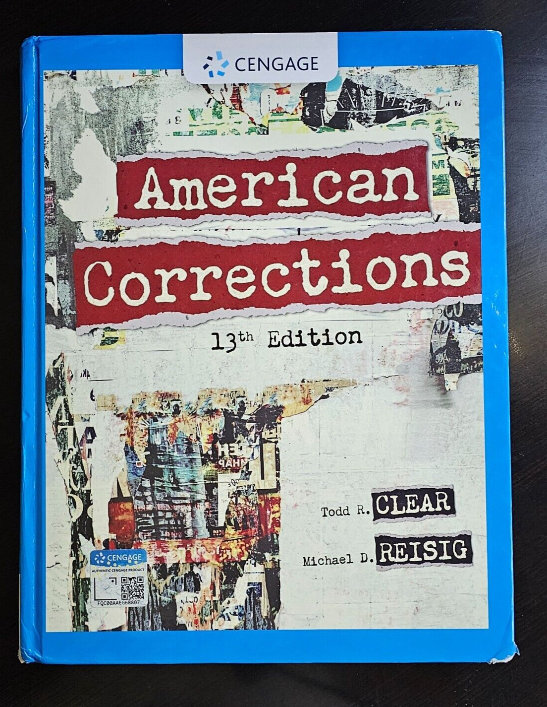 American Corrections (MindTap Course List) by Clear, Todd R., Reisig, Like NEW