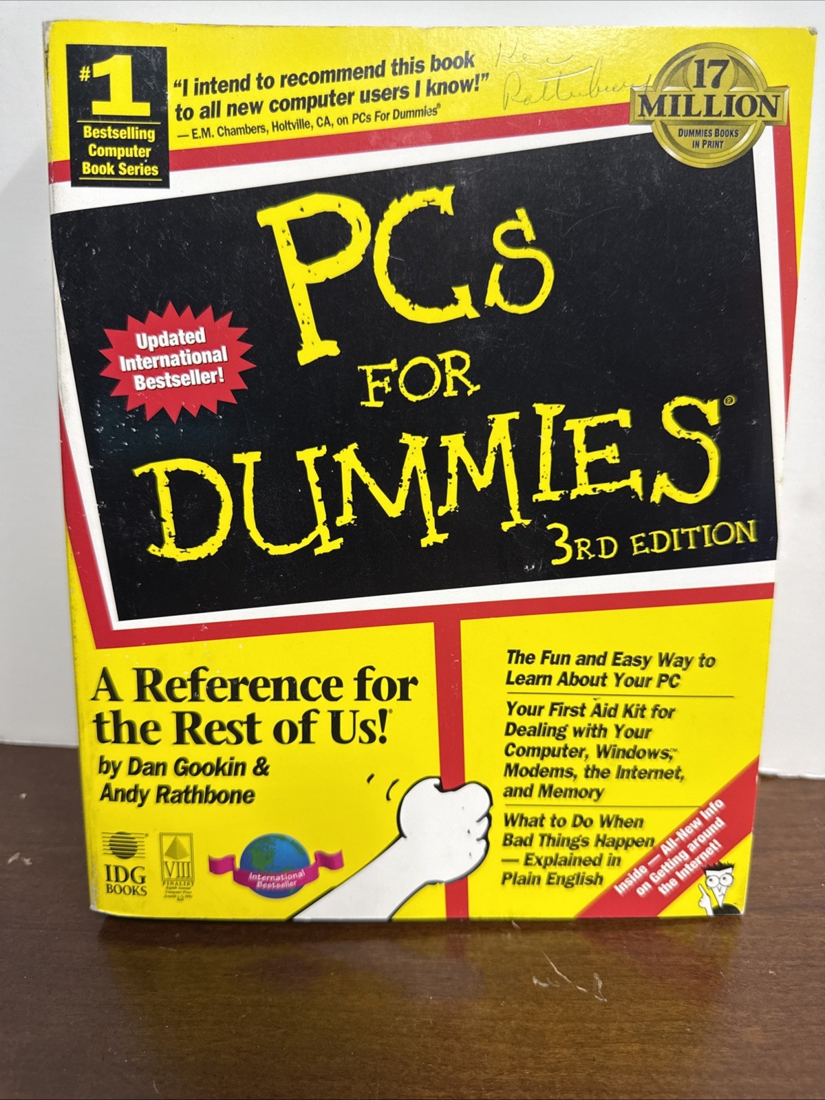 PCs For Dummies (Pcs for Dummies, 3rd ed) – Paperback By Gookin, Dan – GOOD