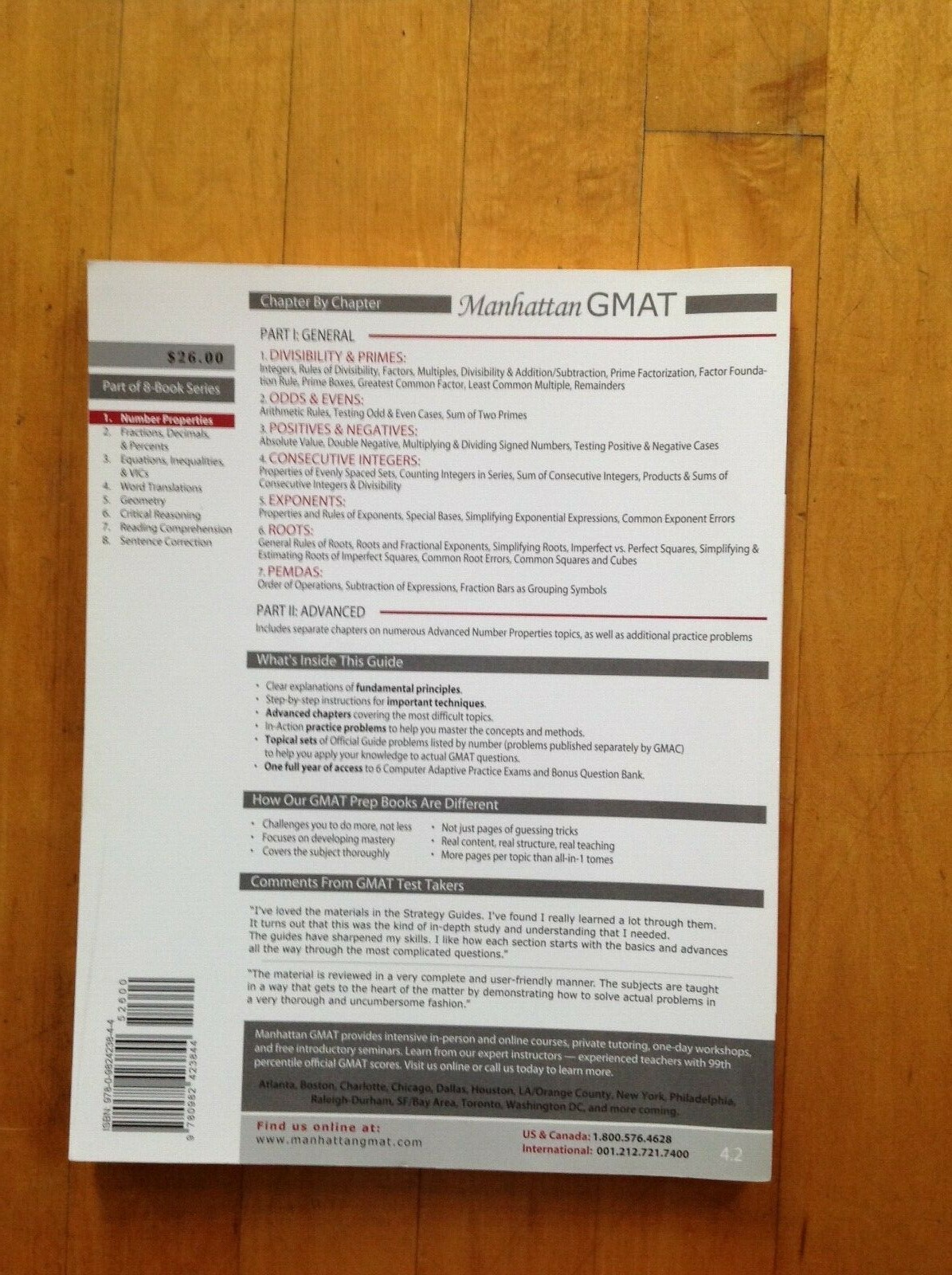 Number Properties GMAT Strategy Guide 1, 4th Edition