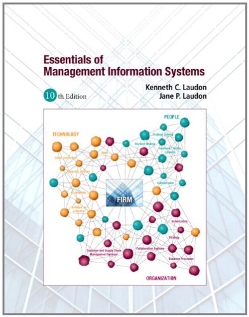Essentials of MIS Paperback Jane P., Laudon, Kenneth C. Laudon
