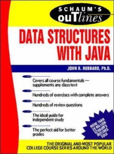 Outline of Data Structures with Java by John R. Hubbard (2000, Trade Paperback)