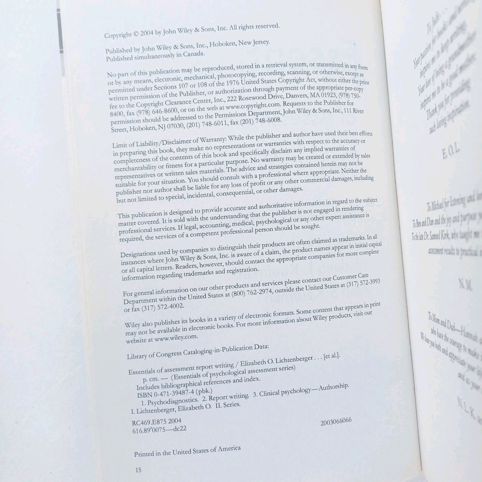 Essentials Assessment Report Writing Lichtenberger Mather Psychology Textbook