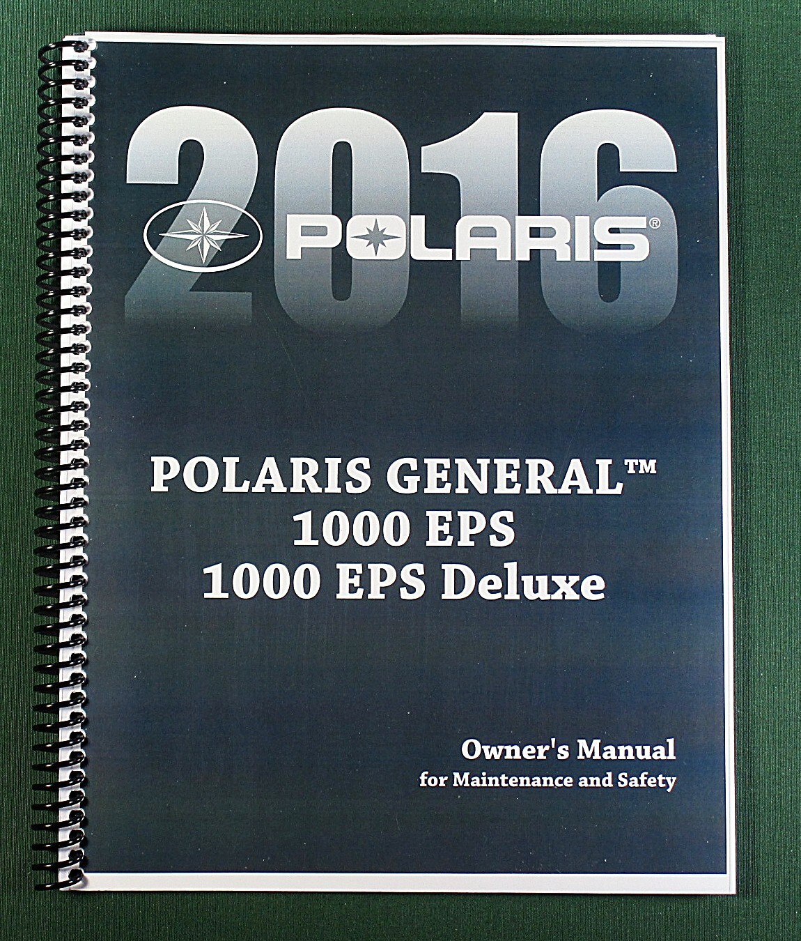 2016 Polaris General 1000 EPS Owner’s Manual: 109 Pages & Protective Covers!