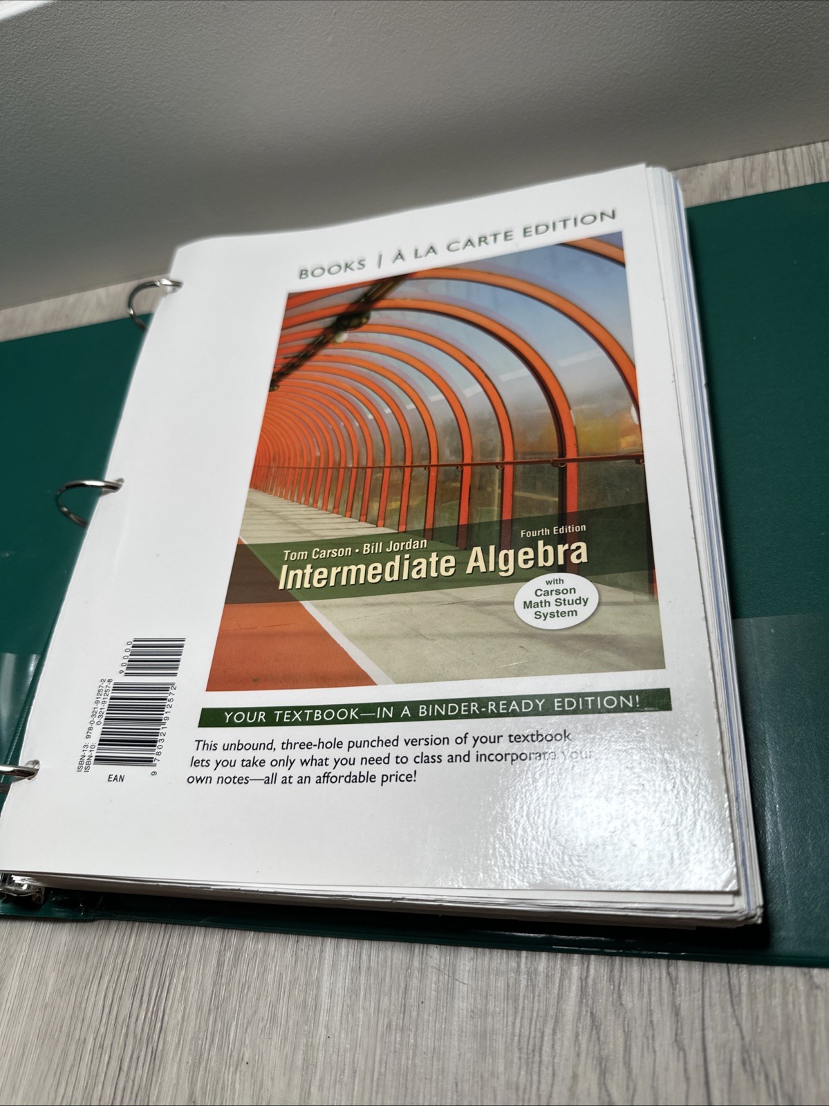 Intermediate Algebra math textbook