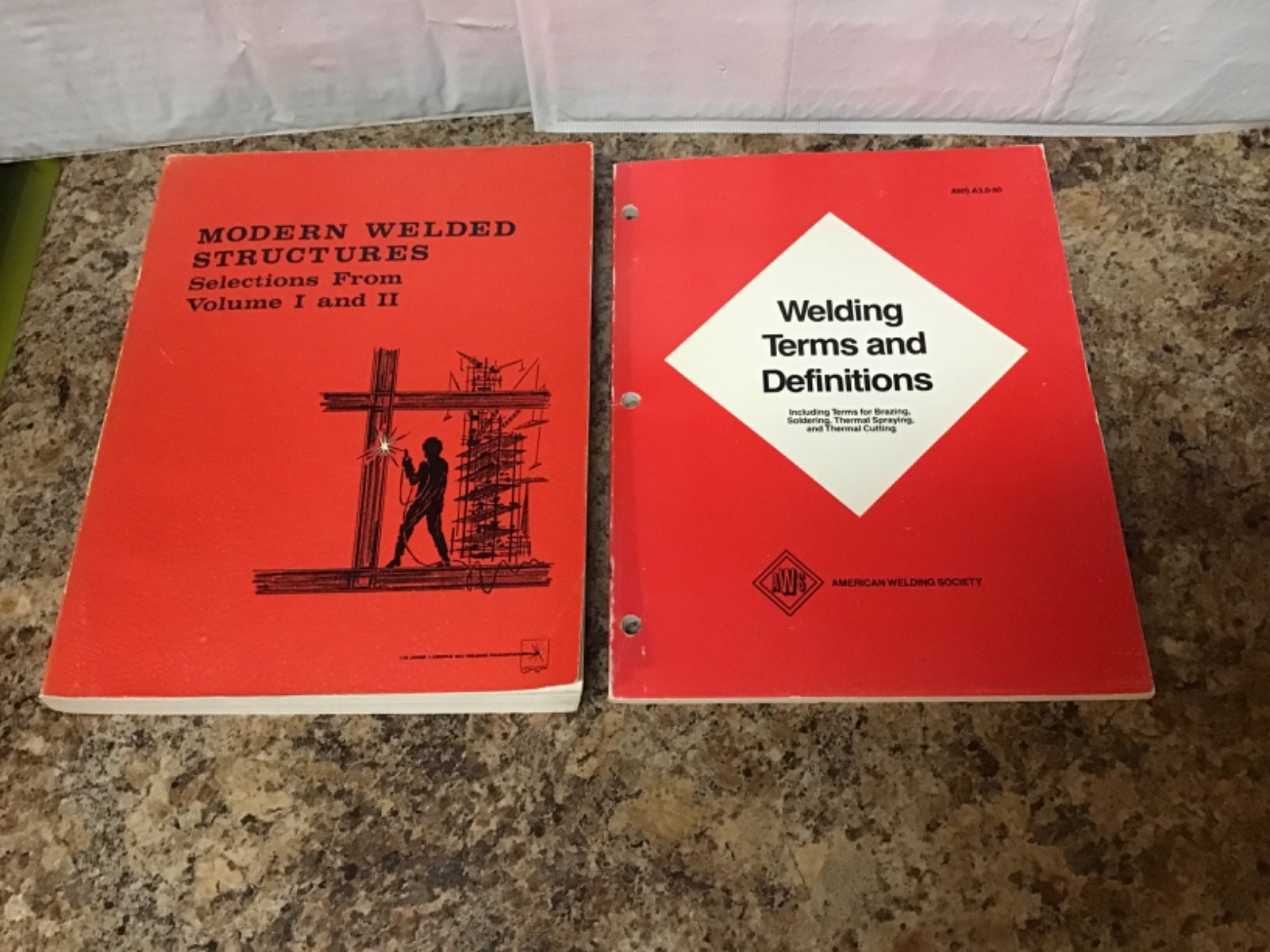 Modern Welded Structures Vol 1&2 1965 & Welding Terms and Definitions 1980