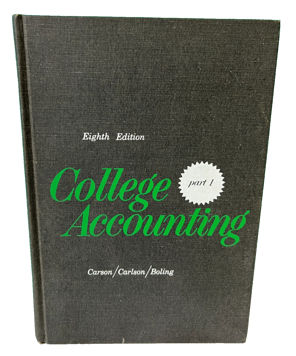 College Accounting Eighth Edition Part 1 Book 1967 Hardcover