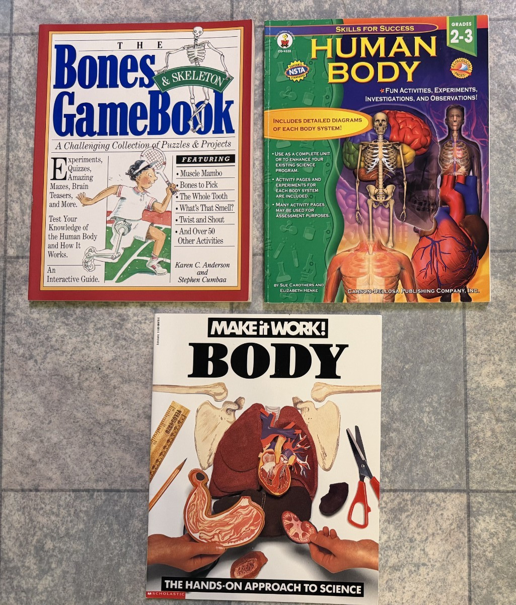 Human Body Teacher Resource, Grade 2-6, Hands-on Activities, Homeschool Science