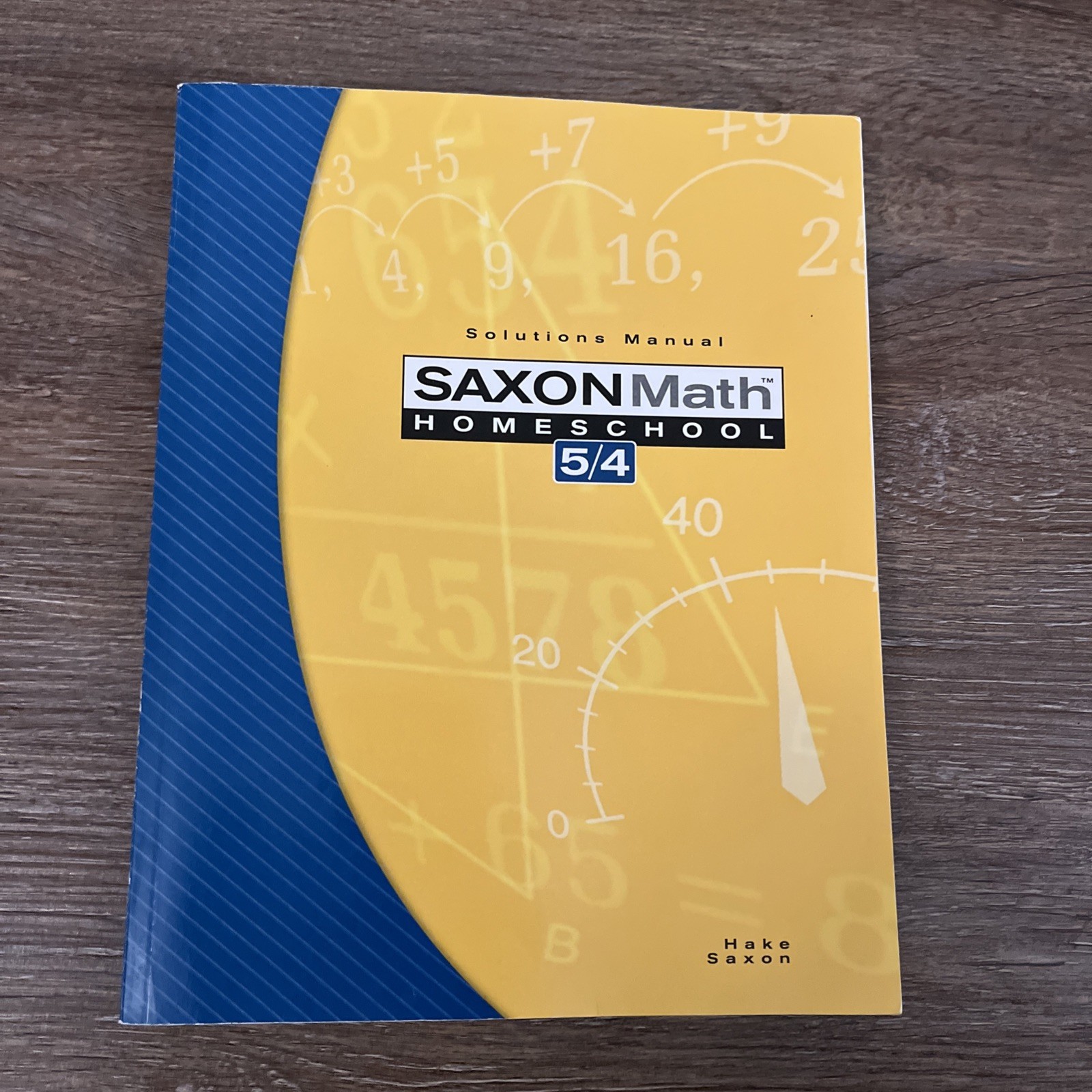 Saxon Math 5/4 Homeschool :Solutions Manual Stephen Hake (2004, Trade Paperback)