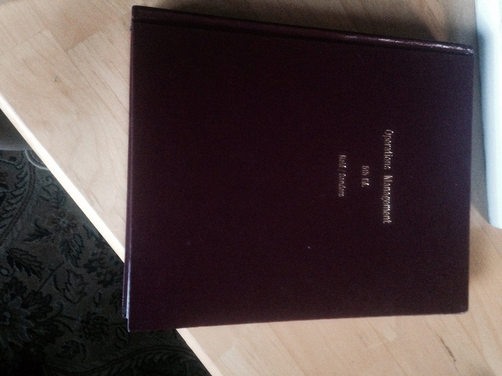 Operations Management – hardcover Reid, R. Dan|Sanders, Nada R.