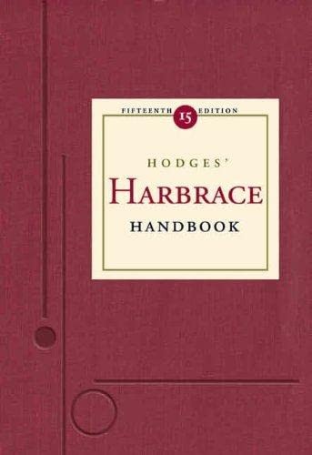 Hodges’ Harbrace Handbook, Webb, Suzanne S.
