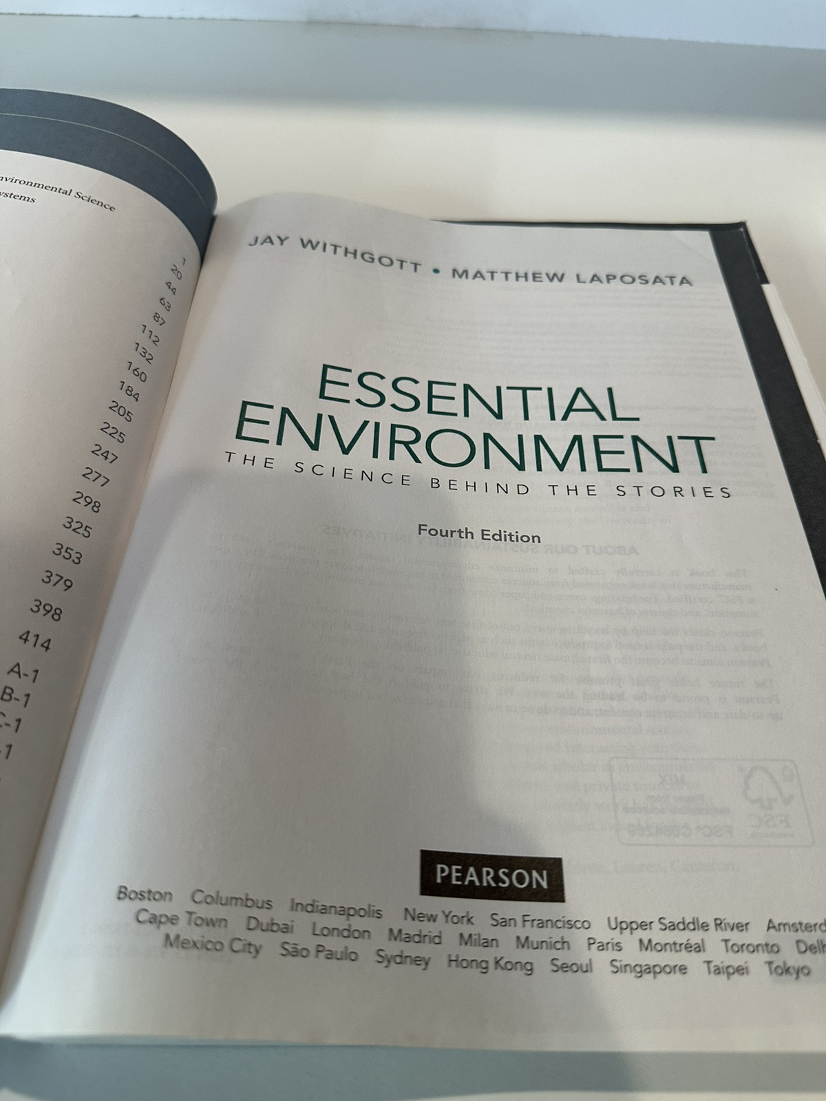 Essential Environment: The Science Behind the Stories