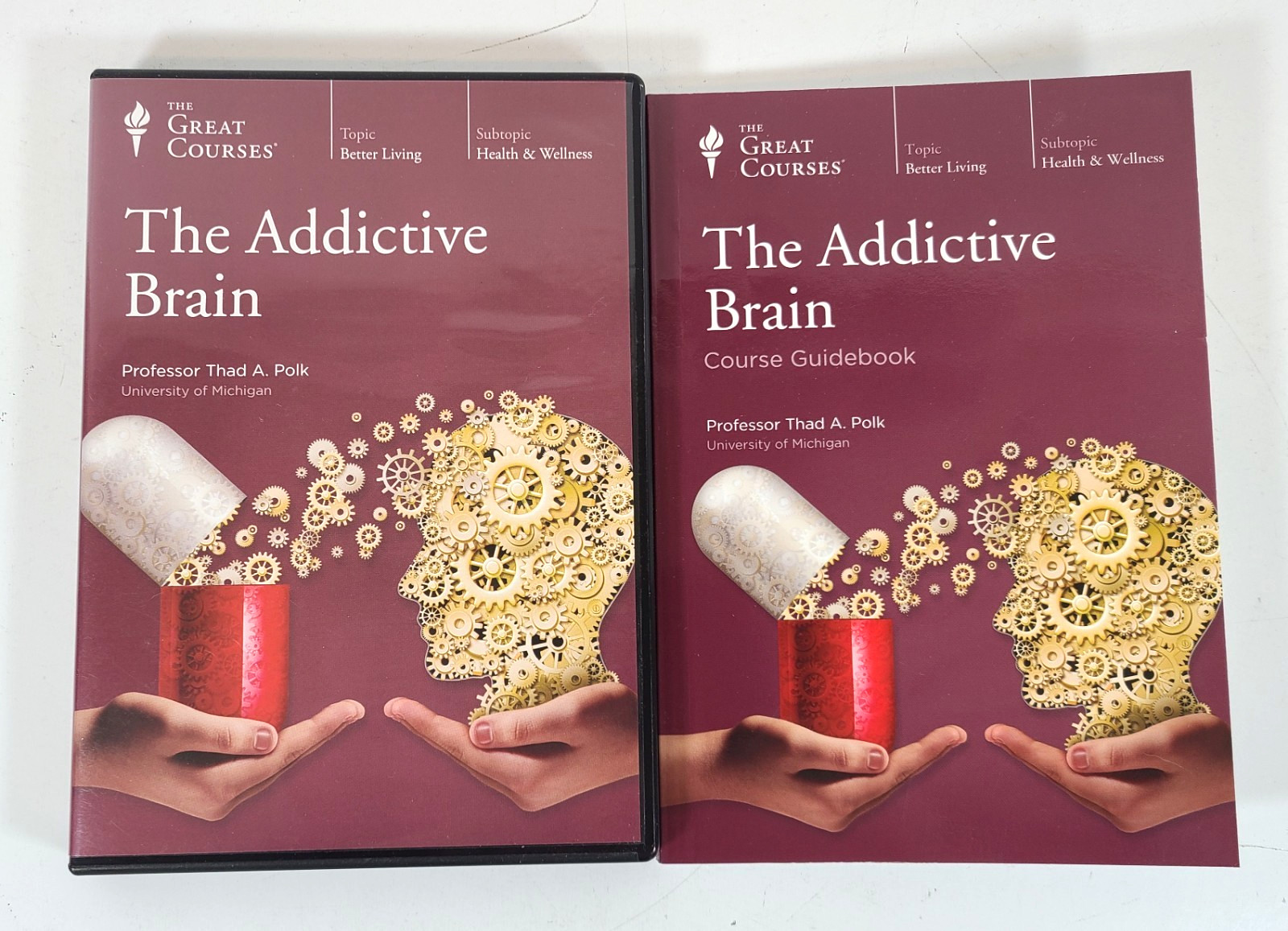 The Great Courses The Addictive Brain Course Guidebook & 6 CD Set Audio Lectures