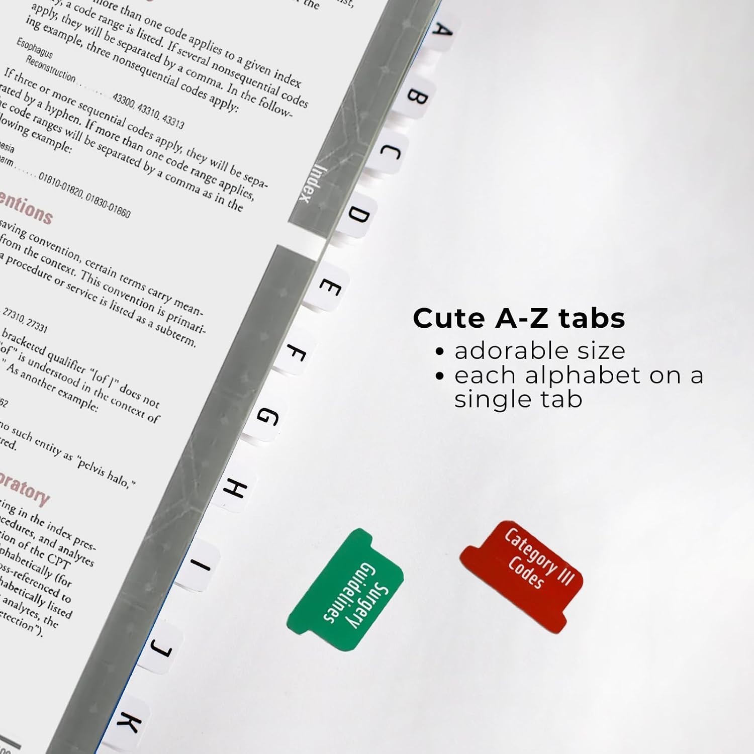 Streamline Your Coding with CPT 2025 Index Tabs – 50 Easy to Use Clear Tabs
