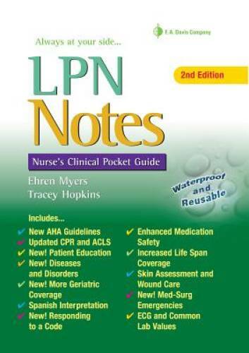 LPN Notes: Nurse’s Clinical Pocket Guide – Spiral-bound – GOOD
